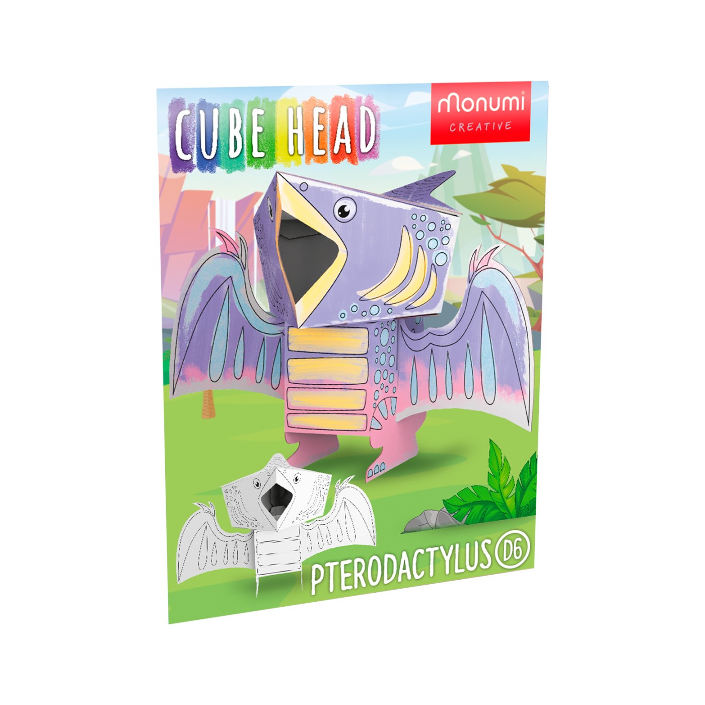 "Pterodactyl" omalovánka puzzle 3D dinosaurus