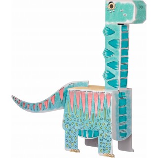 "Brontosaurus" omalovánka puzzle 3D dinosaurus