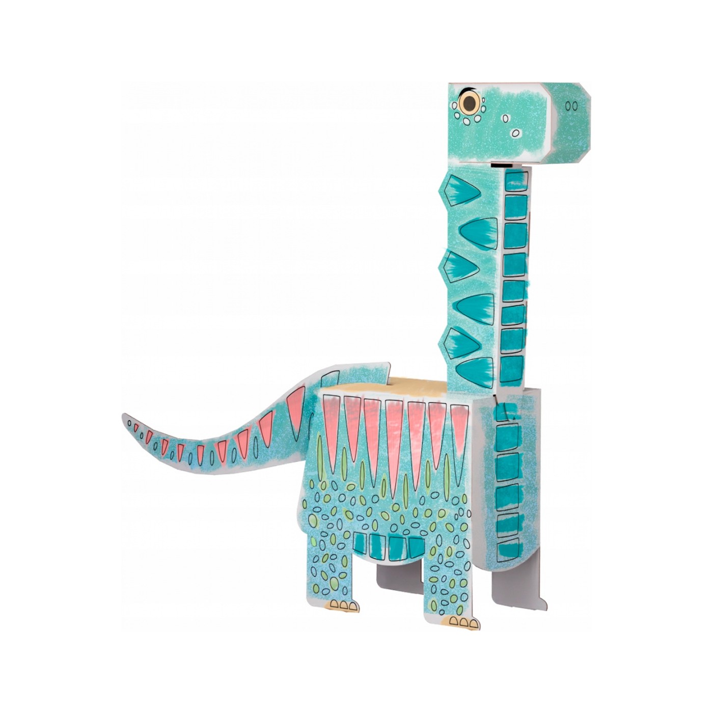 "Brontosaurus" omalovánka puzzle 3D dinosaurus