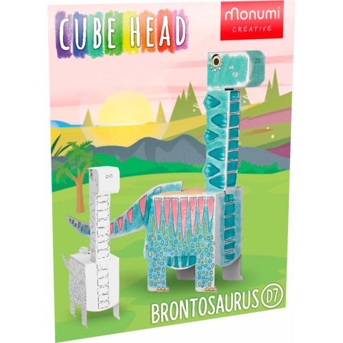 "Brontosaurus" omalovánka puzzle 3D dinosaurus
