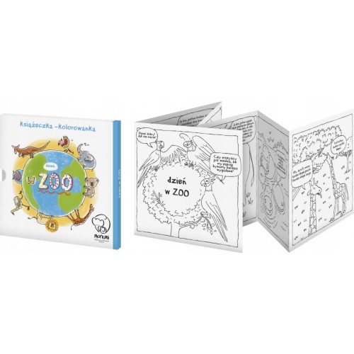 Omalovánky-harmonická dětská knížka „Den v ZOO“