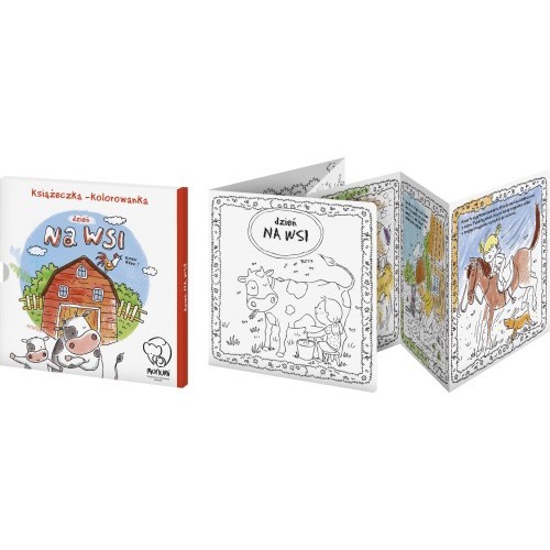 Omalovánky-harmonická dětská knížka „Den na venkově“