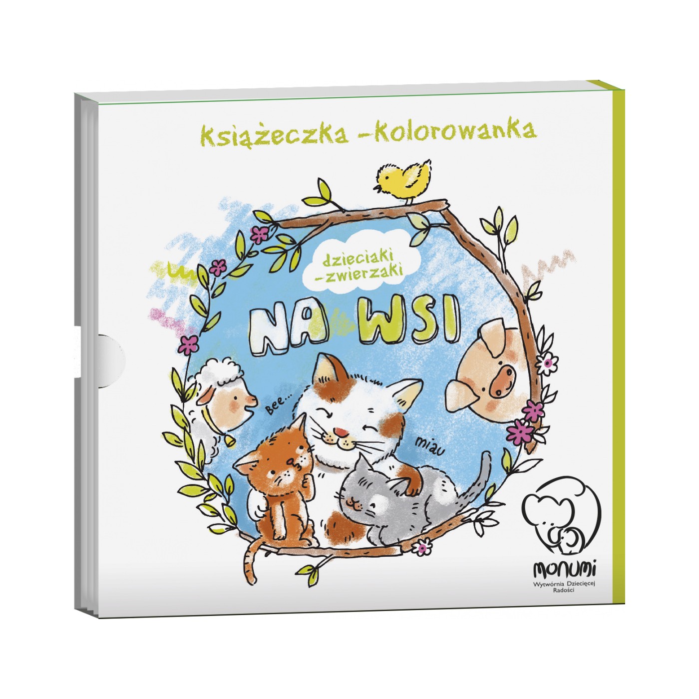 Omalovánky-harmonika „Děti-zvířata na venkově“ dětská kniha 