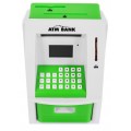 Bankomat pokladnička pro děti 3+ zelené interaktivní funkce + Karta do bankomatu