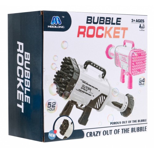 Růžová pistole Bubble Machine