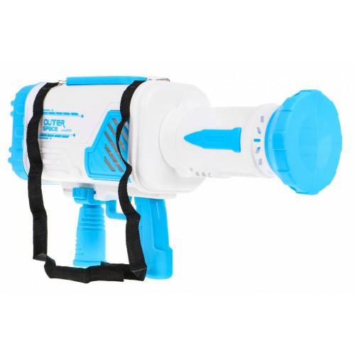 Bubble Machine Dětská pistole 3+ Blue Bron s ventilátorem + Bubble Gas