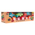 Sada 3 terénních aut Little Monster pro děti 3+ na baterie + velká kola