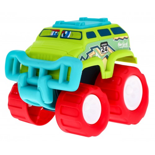 Sada 3 terénních aut Little Monster pro děti 3+ na baterie + velká kola