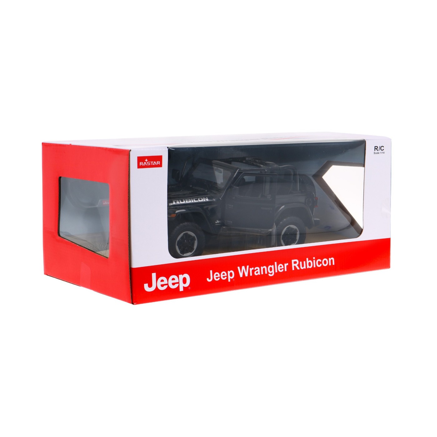 Jeep Wrangler Rubicon černý RASTAR model 1:14 Dálkové ovládání auta + 2,4 GHz dálkové ovládání