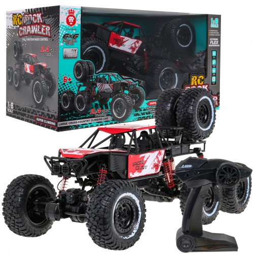 Dálkové ovládání Crawler Rock 1:8 Děti 6+ 2,4 GHz Dálkové ovládání + Náhradní kola