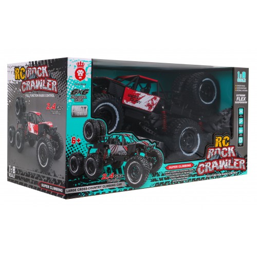 Dálkové ovládání Crawler Rock 1:8 Děti 6+ 2,4 GHz Dálkové ovládání + Náhradní kola