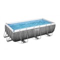 rámový bazén Power Steel 404x201x100 Imitace Ratan 13x6FT BESTWAY 6v1 + Pumpa + Žebřík