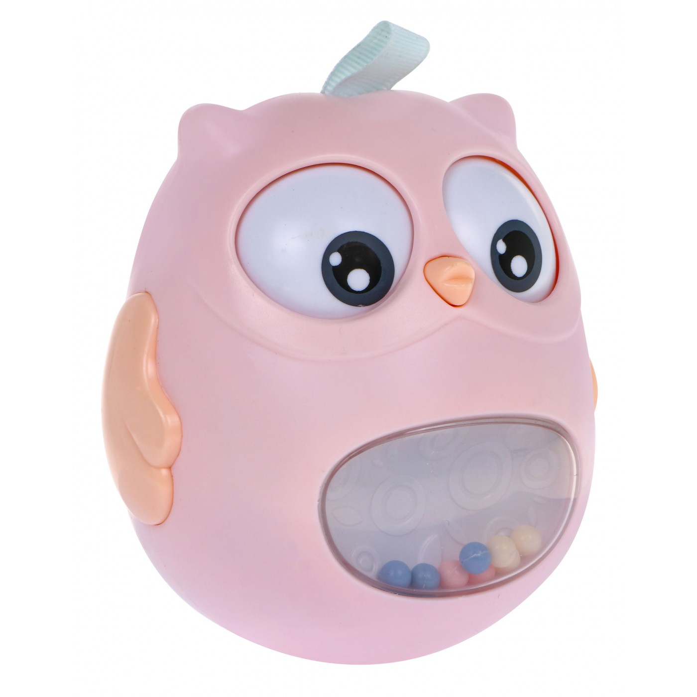Ráčnová vana pro miminka Sensory Owl - růžová