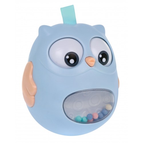 Dětská ráčna Senzorická soví vana - modrá