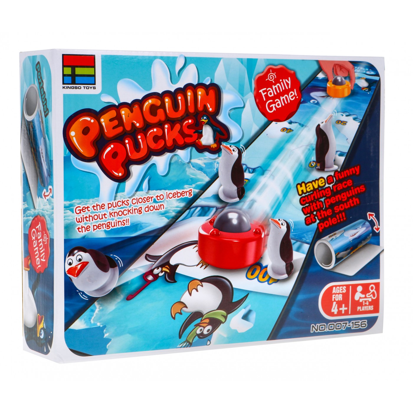 Curlingová hra pro děti „Curling s tučňáky“