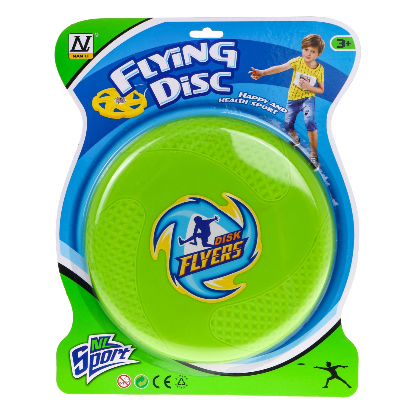 Létající kotouč "Frisbee" sportovní hračka pro děti i dospělé - zelená