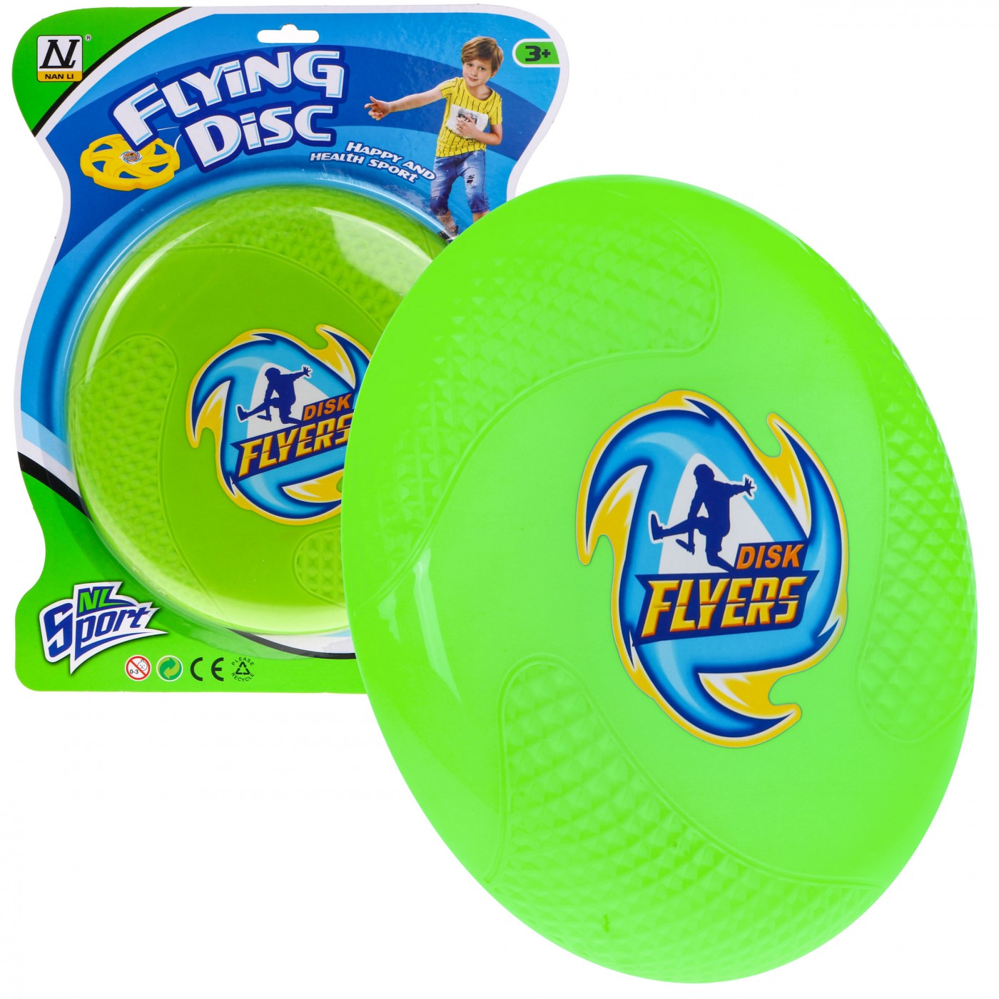 Létající kotouč "Frisbee" sportovní hračka pro děti i dospělé - zelená