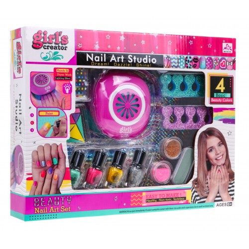 Sada na úpravu nehtů pro dívky 12 el. kreativní nail salón