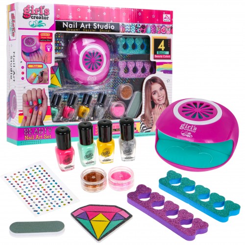 Sada na úpravu nehtů pro dívky 12 el. kreativní nail salón