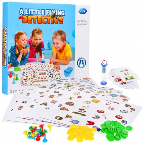 Sada deskových her 2v1 „Číňané na letišti“ + „Detektiv“ pro děti 4+