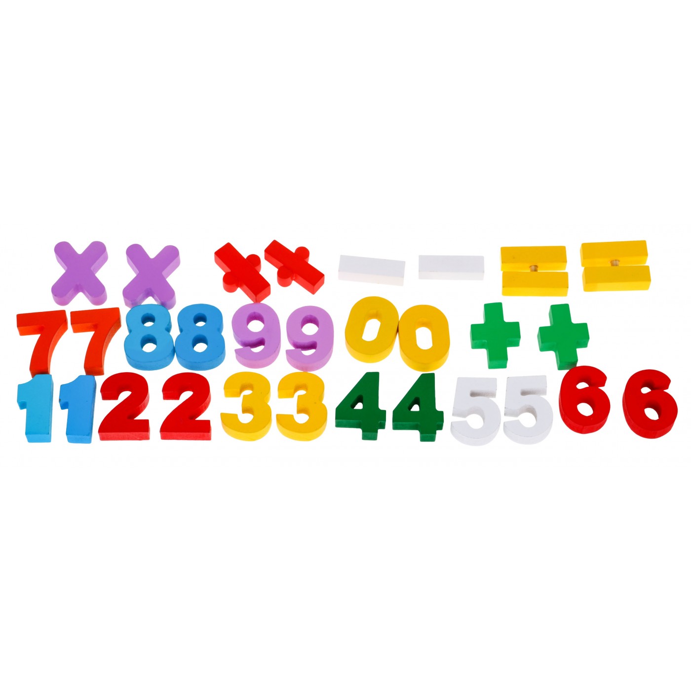 Dřevěná vzdělávací sada 3v1 pro děti 3+ Učení matematiky a hodiny