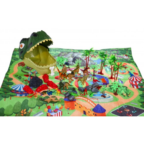 Dětská figurka Dinosaur World 3+ hlava dinosaura + krajinná podložka