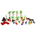 Dětská figurka Dinosaur World 3+ hlava dinosaura + krajinná podložka