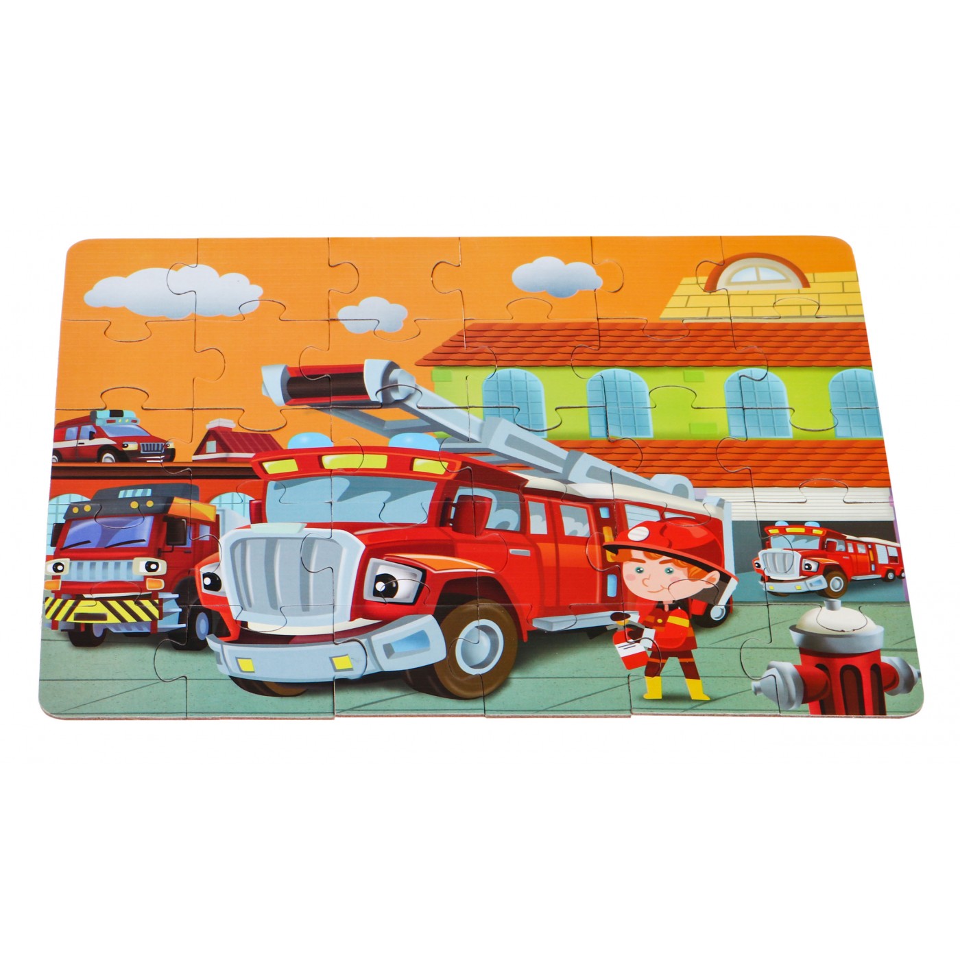 Velké puzzle pro děti 2+ puzzle puzzle hračka 30 el. Hasiči