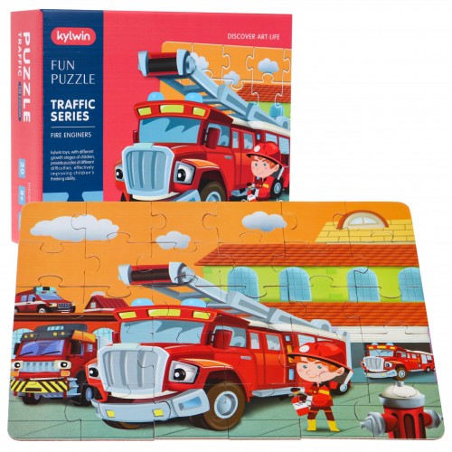 Velké puzzle pro děti 2+ puzzle puzzle hračka 30 el. Hasiči