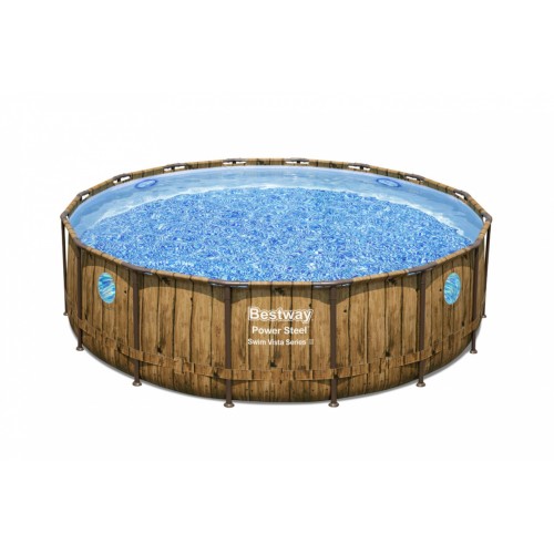 Power Steel Swim Vista Series 488x122 Kulatý 16ft BESTWAY 7v1 bazé