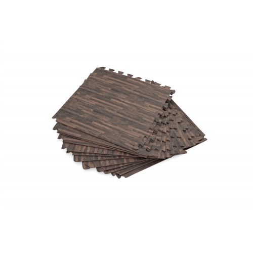 Pěnový koberec do zahradního bazénu Imitace dřeva 12 ks 50x50cm BESTWAY