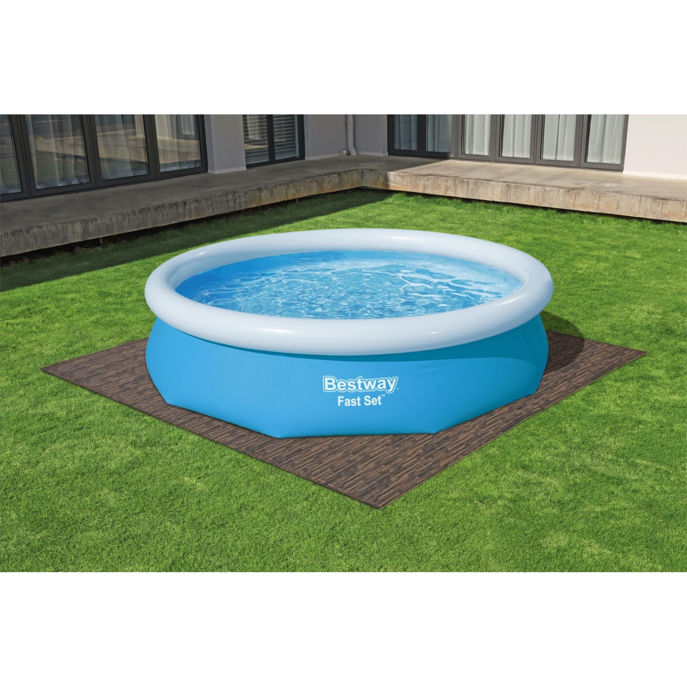 Pěnový koberec do zahradního bazénu Imitace dřeva 12 ks 50x50cm BESTWAY