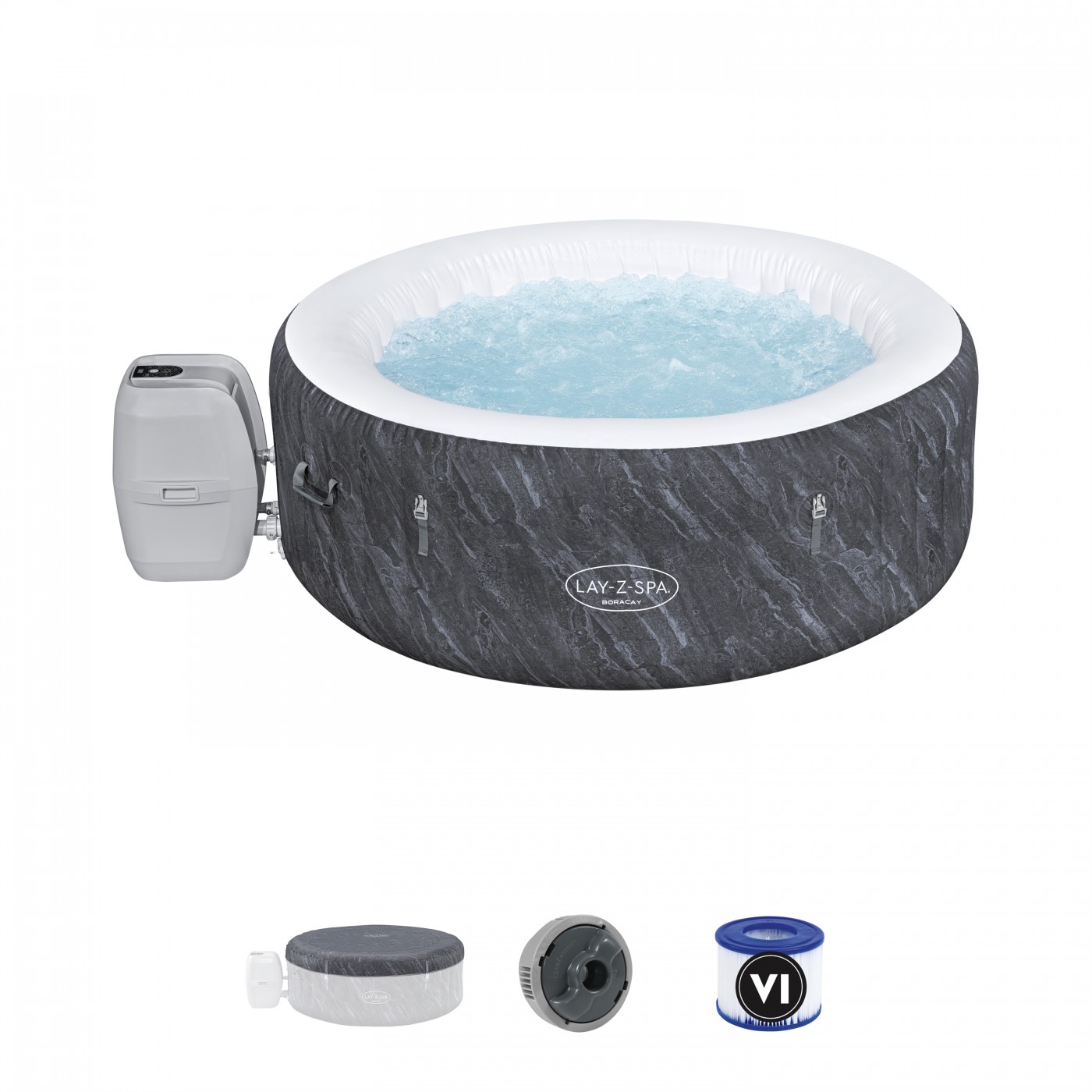 Boracay Lay-Z-Spa AirJet Plus Jacuzzi BESTWAY pro 4 osoby + pumpa + Aplikace