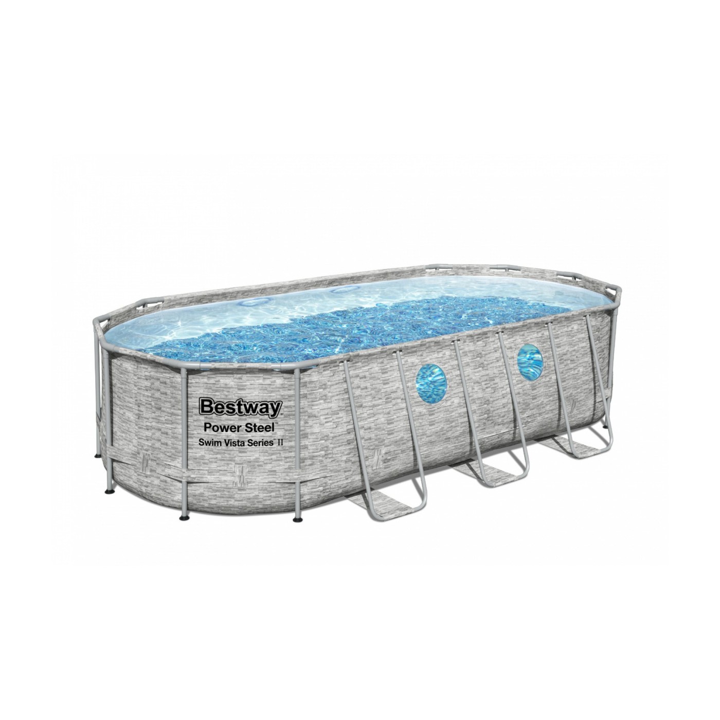 Power Steel Swim Vista Rack bazén s oknem 549x274x122 18x9FT BESTWAY 7V1