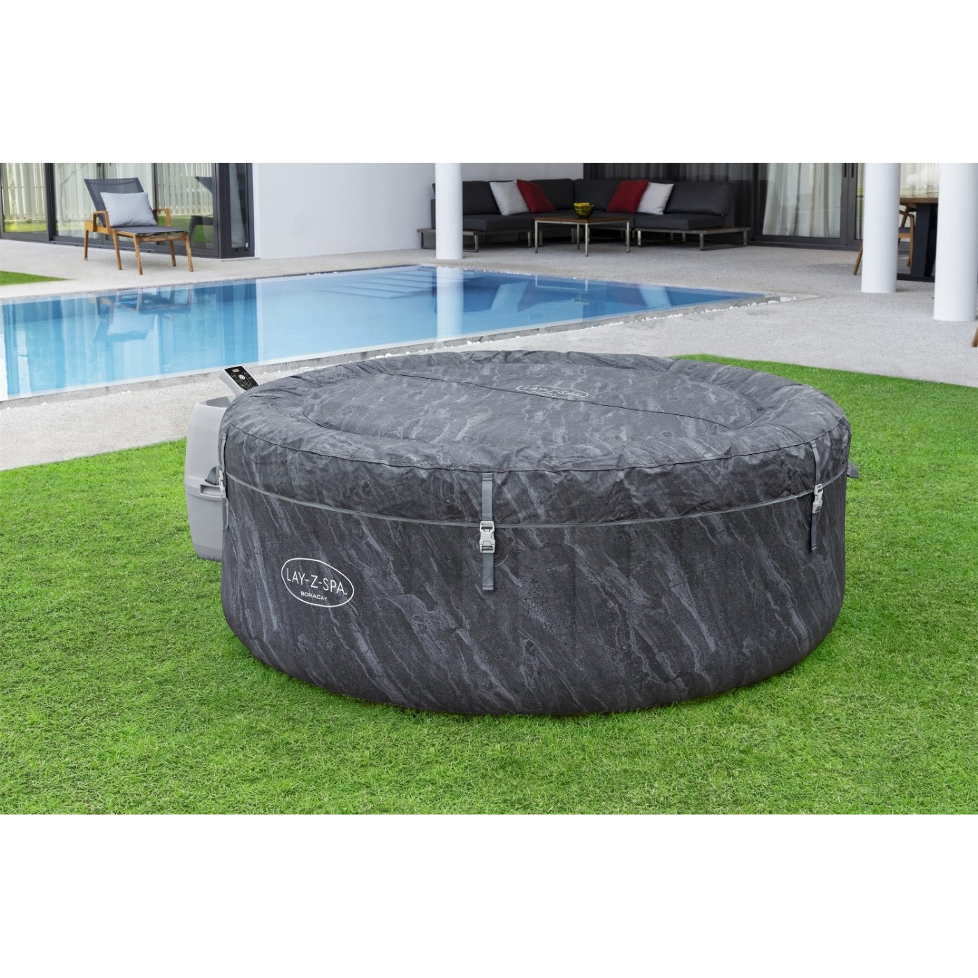 Boracay Lay-Z-Spa AirJet Plus Jacuzzi BESTWAY pro 4 osoby + pumpa + Aplikace