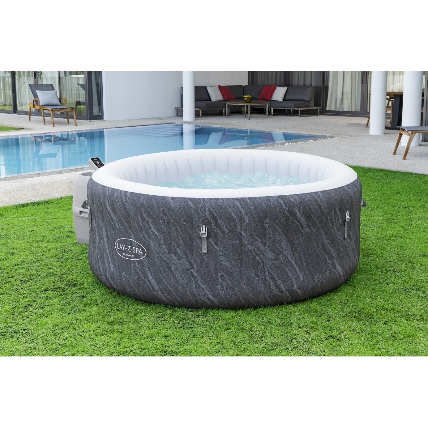 Boracay Lay-Z-Spa AirJet Plus Jacuzzi BESTWAY pro 4 osoby + pumpa + Aplikace