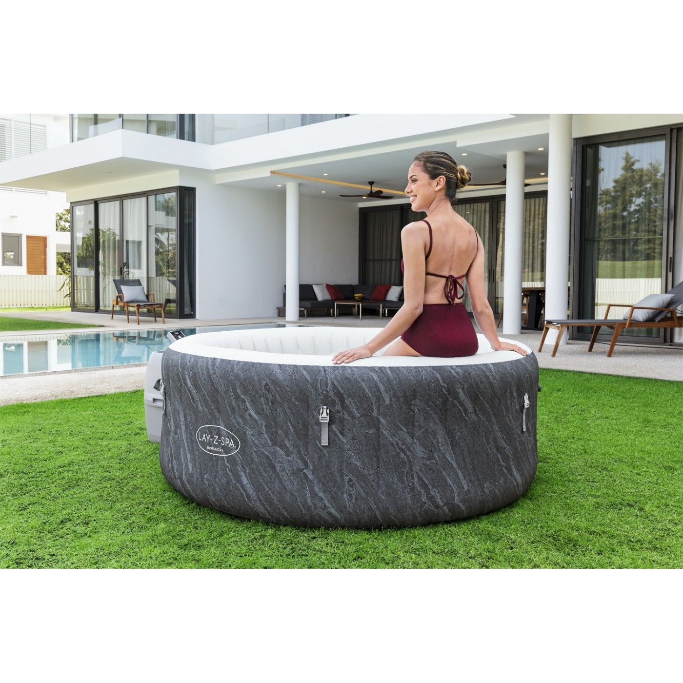 Boracay Lay-Z-Spa AirJet Plus Jacuzzi BESTWAY pro 4 osoby + pumpa + Aplikace