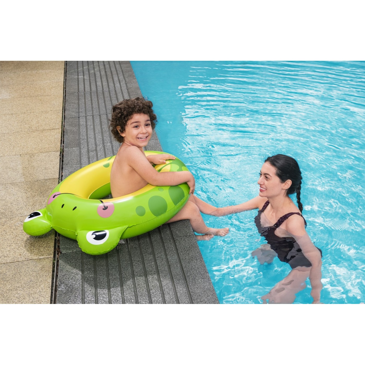 Dětské plavecké kolo Frog BESTWAY Zvířata 76x85cm