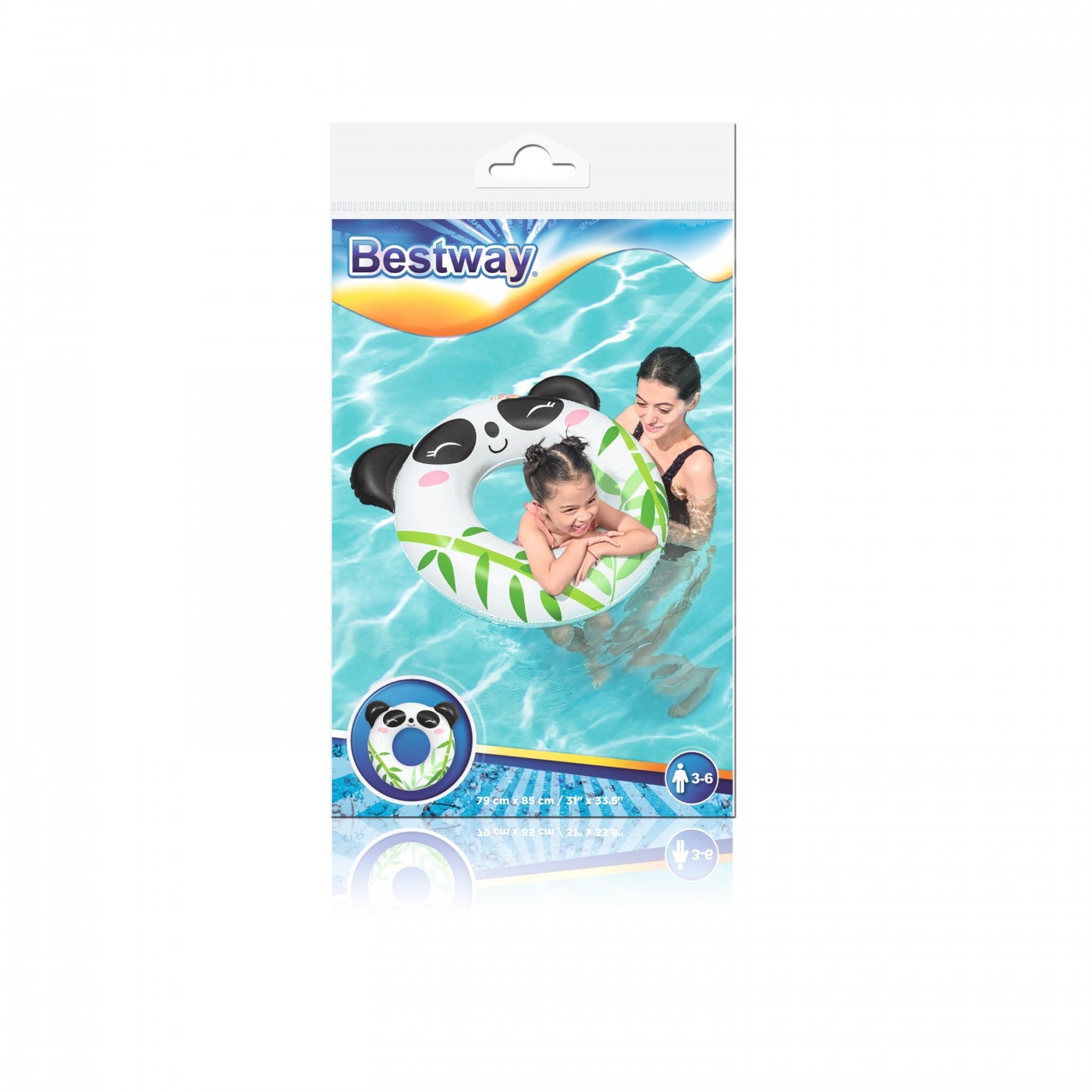 Dětské plavecký kruh Bestway Panda zvířata 79x85cm