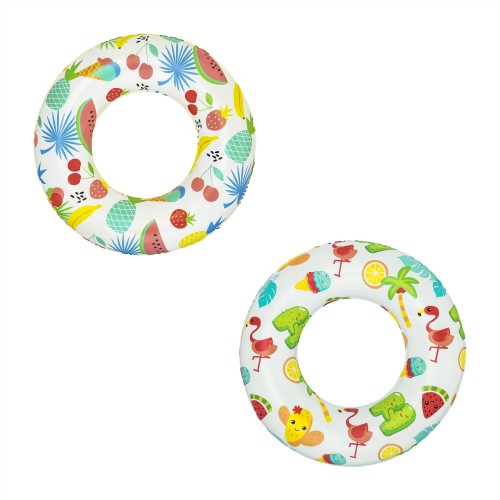 BESTWAY 61cm Vinyl Nafukovací Tropické Plavecké Kolo Bezpečnostní Ventil