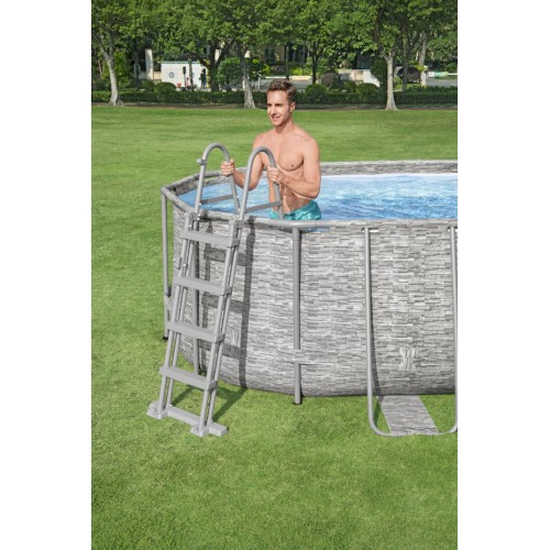 Power Steel Swim Vista Rack bazén s oknem 549x274x122 18x9FT BESTWAY 7V1