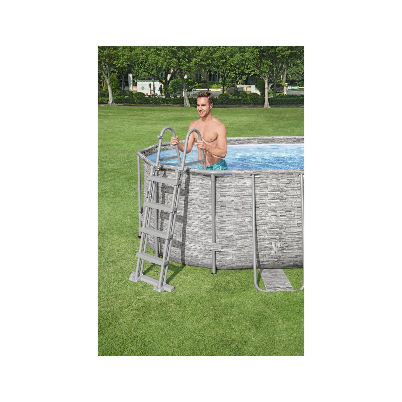 Power Steel Swim Vista Rack bazén s oknem 549x274x122 18x9FT BESTWAY 7V1