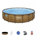 Power Steel Swim Vista Series 549x122 Kulatý 18ft BESTWAY 7v1 Rack Pool