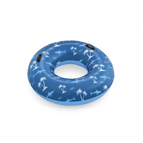 Plavecké kolo BESTWAY Blue Shark 119cm Vinyl + 2 madla