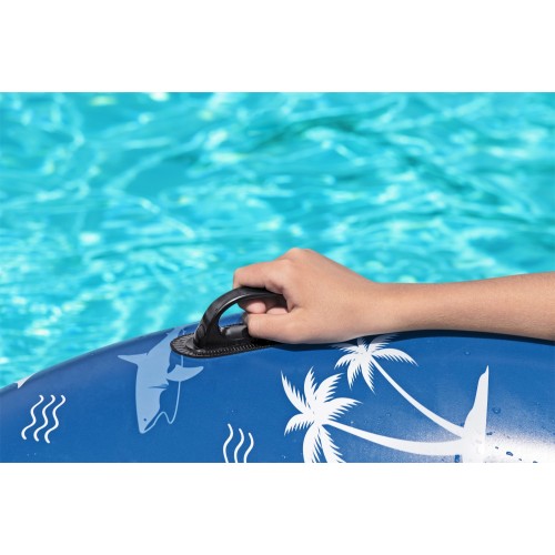 Plavecké kolo BESTWAY Blue Shark 119cm Vinyl + 2 madla
