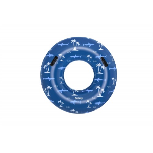 Plavecké kolo BESTWAY Blue Shark 119cm Vinyl + 2 madla