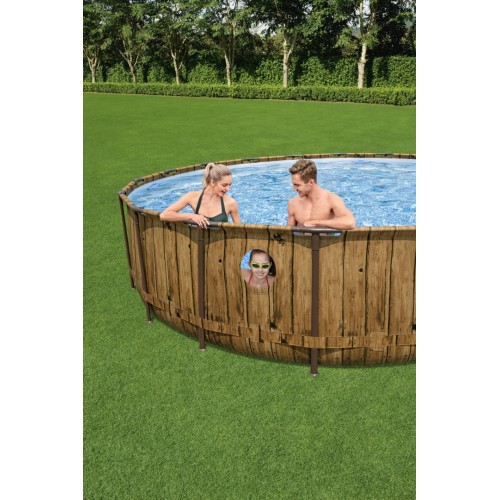 Power Steel Swim Vista Series 549x122 Kulatý 18ft BESTWAY 7v1 Rack Pool