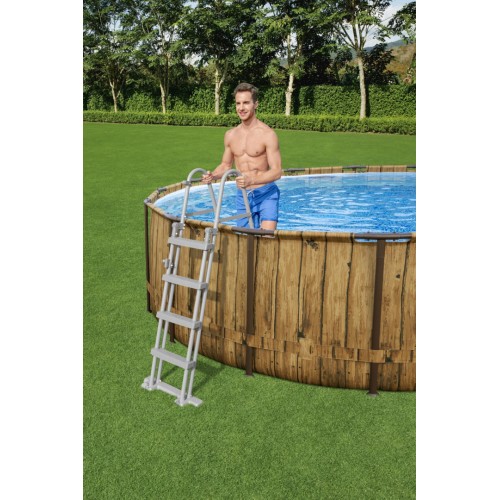 Power Steel Swim Vista Series 549x122 Kulatý 18ft BESTWAY 7v1 Rack Pool