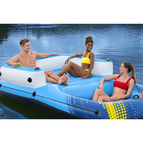 Plavecký ostrov Matrace pro 4 osoby 305X186X58CM BESTWAY + kšilt + síťované dno