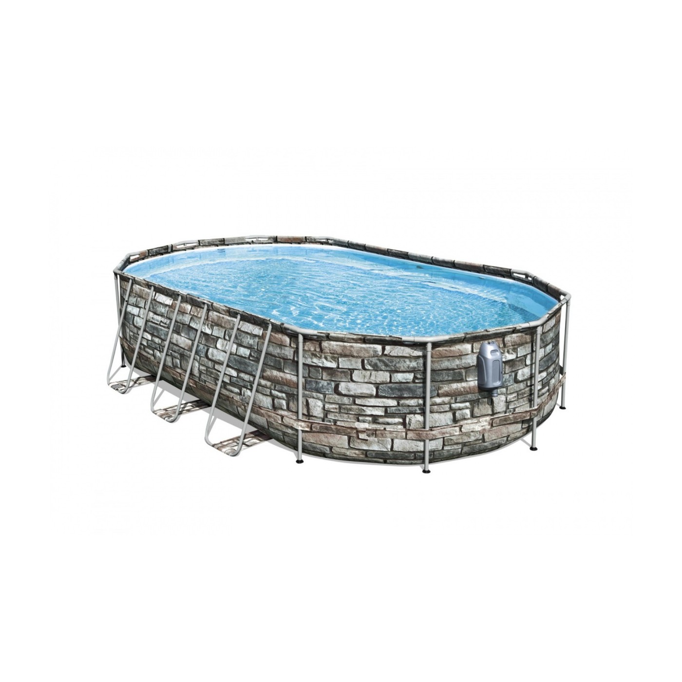 Bazén Stelazowy 610 cm x 366 cm x 122 cm, Power Steel Swim